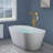 Topcraft Single Handle Floor Mounted Freestanding Tub Faucet with Handheld Shower-87221817