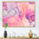 Rose et or fuchia liquide, art III, reproduction sur toile
