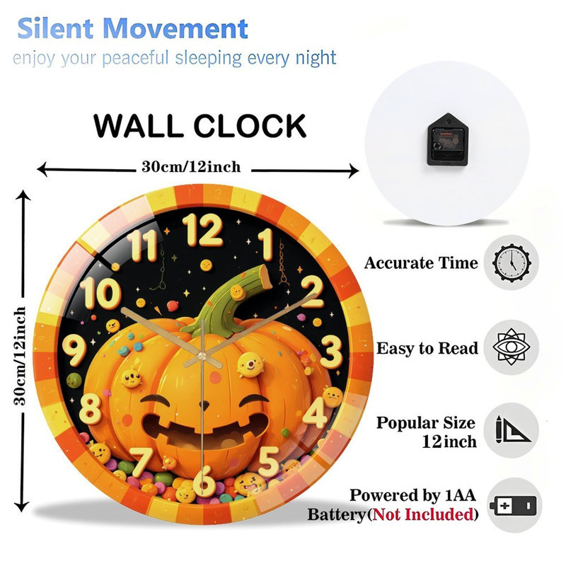 Horloge murale 12 po