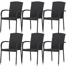 Adre 6-Pack Stacking Patio Dining Armchair
