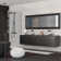 Angora Geometric 12" x 12" Polished Marble Mosaic Floor and Wall Tile