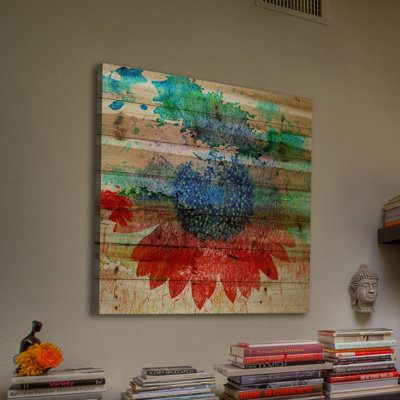 «Hot» par Parvez Taj, reproduction d'art sur bois de pin naturel