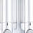 Gray Heavy Duty Plastic Two Chamber Wall Mount Soap Dispenser