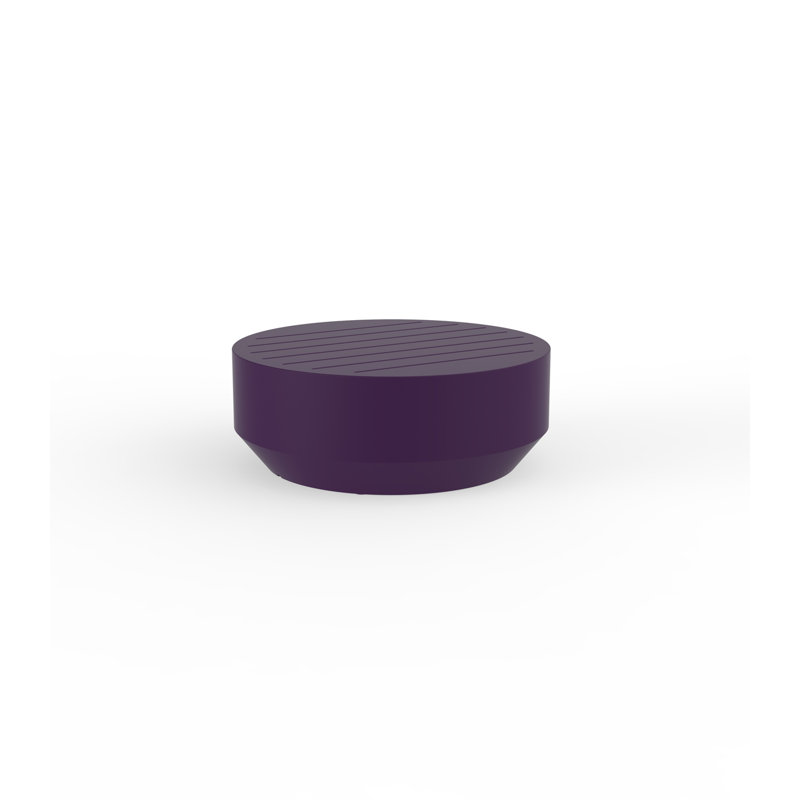 Vela Plastic Coffee Table, Ecru, 31.5"