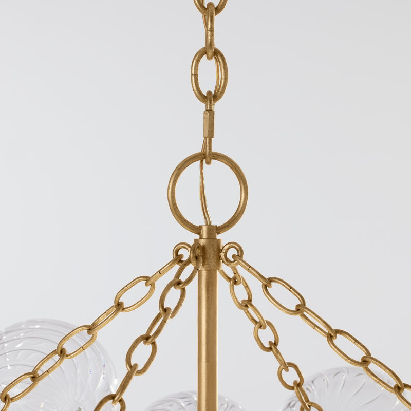 Talia 8 - Light Chandelier, Gild