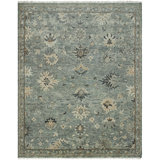Oushara Hand Knotted Wool Oriental Area Rug