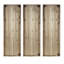 Décoration murale géométrique en bois - Panneaux bicolores à motifs d'inspiration mondiale