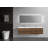 83.3" Wall Mounted Double Bathroom Vanity Set