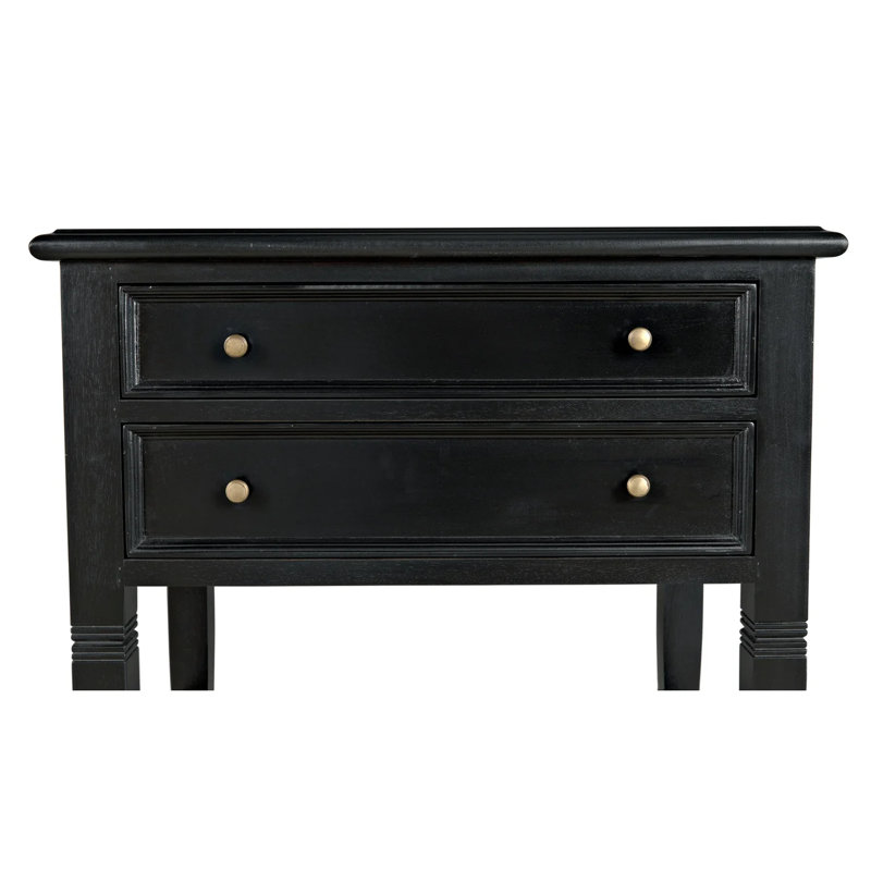 Oxford End Table, Hand Rubbed Black