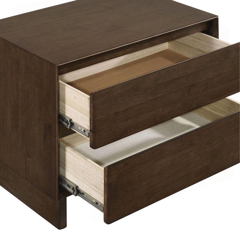 Table de chevet 2 tiroirs Hemlock