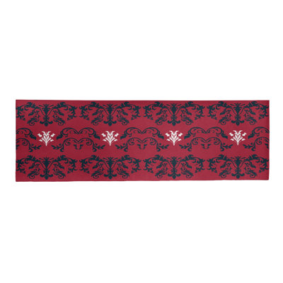 Tapis de couloir rouge