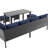 Small Space Patio Furniture 7-Piece Outdoor Furniture Set, Backyard Furniture Set, Waterproof Seat Cushion, Glass Table, Space Saving, Suitable For Backyard, Terrace Or Garden-813063760