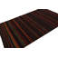 Vintage Hand Knotted Wool Striped Area Rug