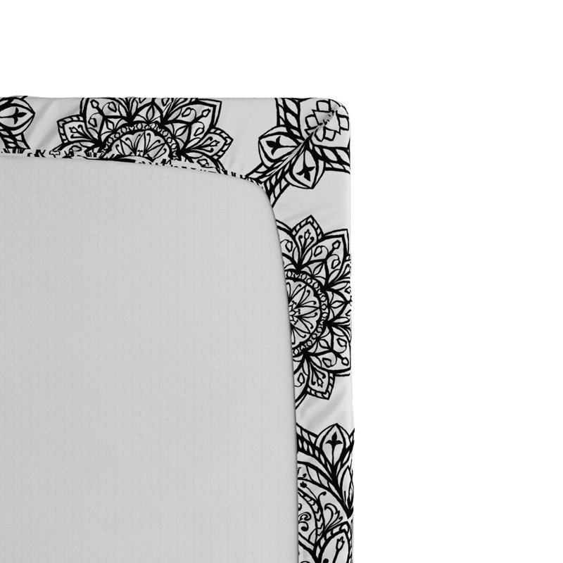 Microfiber Damask Fitted Sheet, Full Fitted Sheet