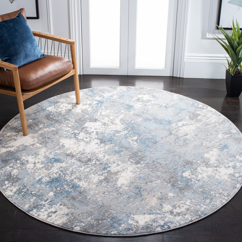 Brantner Performance Abstract Rug, Round 6'7"