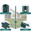 Blue Elephant Green Steel Pet Barrier
