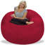 Fauteuil à billes: fauteuil à billes rembourré en mousse à mémoire de forme de 5 pi avec housse amovible et lavable à la machine - Fauteuil à billes avec housse en microfibre douce - Couleurs et tissus-21304696