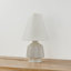 King Table Lamp in Aged Brass and Ceramic Coccon by Cortney Bishop