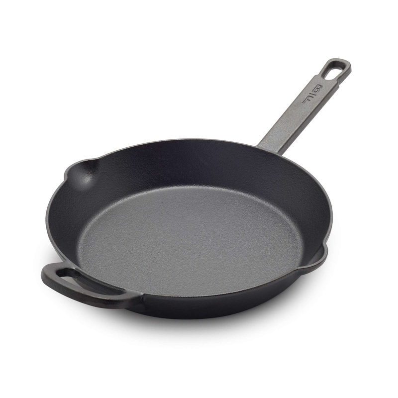 Bobby Flay 10" Black Cast Iron Skillet with Helper Handle