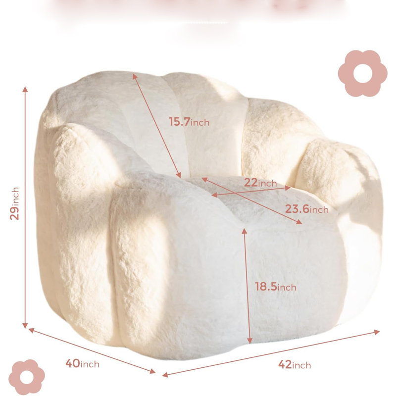 Flower Shaped Bean Bag Sofa
