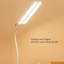 Lampe de bureau à DEL à deux têtes avec lampe à pince, lampe de lecture à intensité variable avec col-de-cygne flexible, lampe de table USB pour bureau, dortoir et chambre à coucher