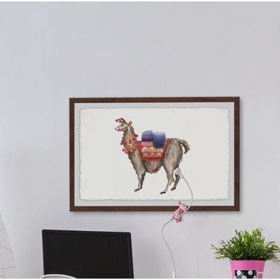 Pack Llama - Single Picture Frame Print