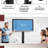 Multi-Function TV Stand Height Adjustable Bracket Swivel 3-Tier