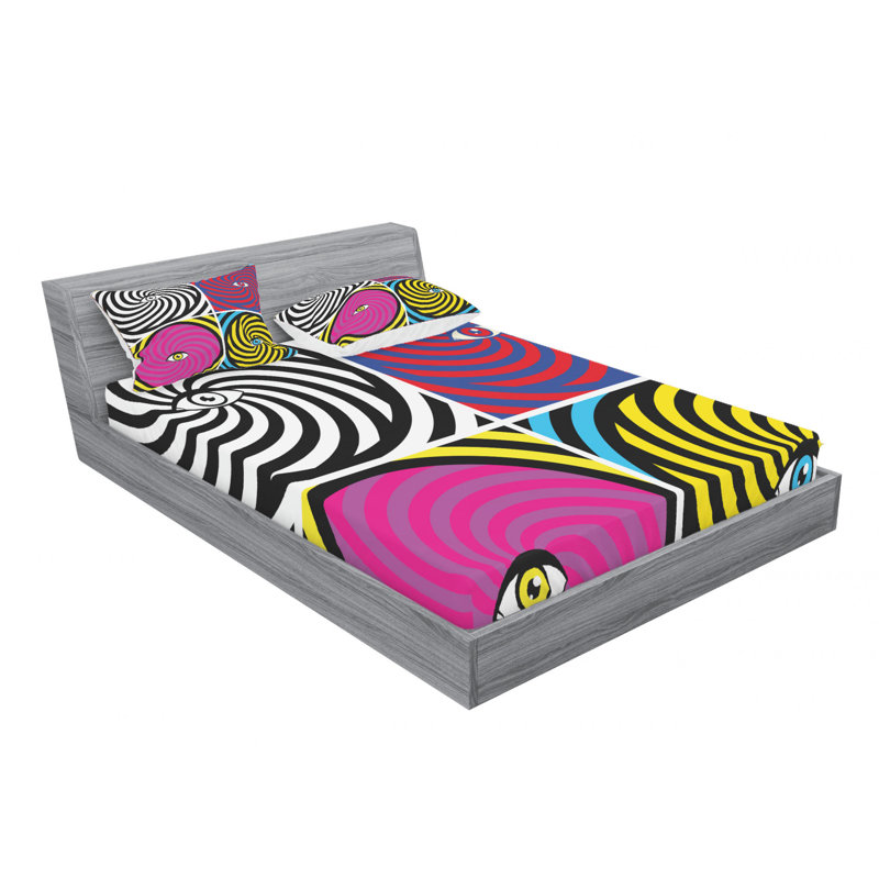 Microfiber Sheet Set, Queen Sheet Set with Fitted Sheet
