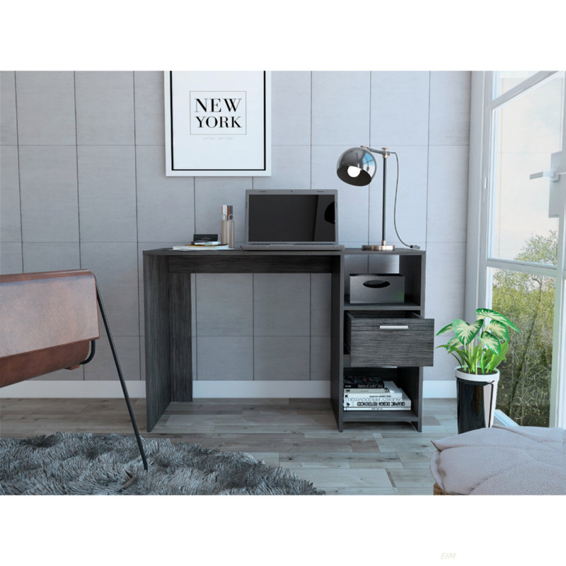 Covington 2-Shelf 1-Drawer Writing Desk(Desk), Oak