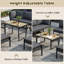 7-8 Seat Modular Outdoor Sofa Set With Adjustable Plastic Wood Table & Rope