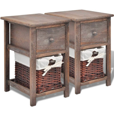 Bridgeview 28cm W Wood Bedside Table