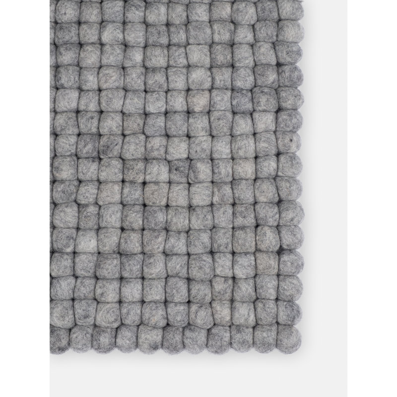 Solid Colour Wool Hand Woven Area Rug, Rectangular 70 x 100cm