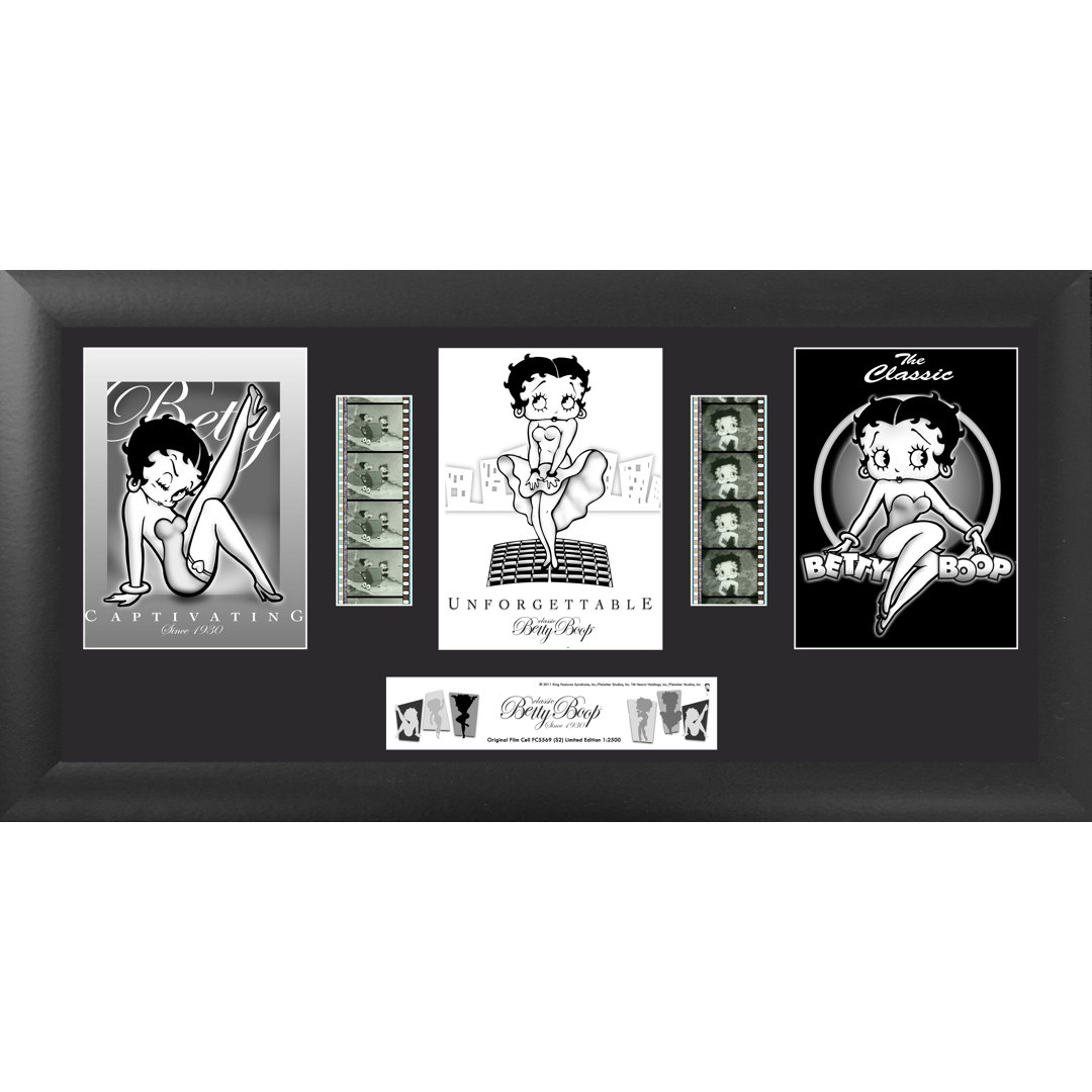 Betty Boop Trio FilmCell Presentation Framed MightyPrint Wall Decor Trend Setters