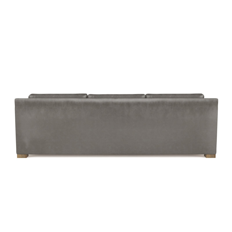 Mercer Track-Arm Sofa, 33.5" H x 108" W x 44" D, Vintage Leather Pumice, Weathered