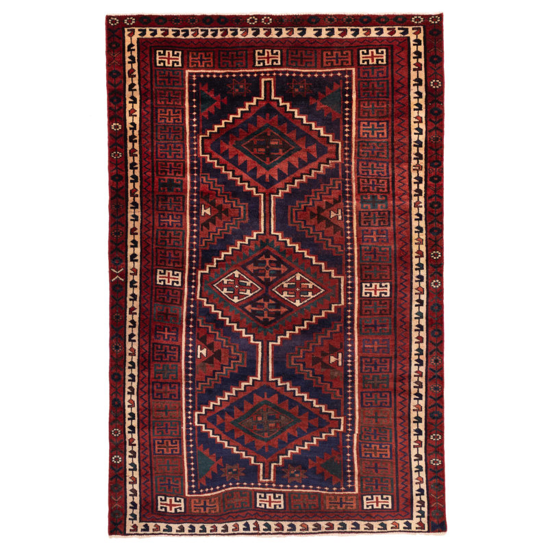 Tapis rouge Melis 5 pi 5 po x 8 pi 4 po