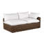 Montecito 75.25" Wide Outdoor Wicker Left Hand Facing Loveseat with Cushions-1977778215-1977792779-1977778390