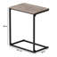 Table de bout en forme de C Hufsah, table de bout pour ordinateur portable, acier, pour chambre à coucher de salon, industriel-1477424-18390799
