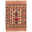 Tapis décoratif en laine noué à la main de conception unique 4 pi 3 po x 5 pi 11 po Chawana New Age