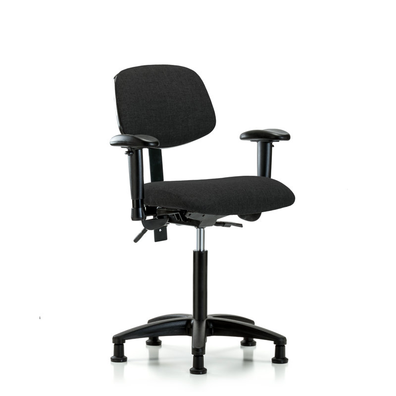 Chaise de travail Gemma, Noir, Patins, Non inclus