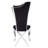 Wolverton Upholstered Side Chair in Black and Silver (Set of 2)