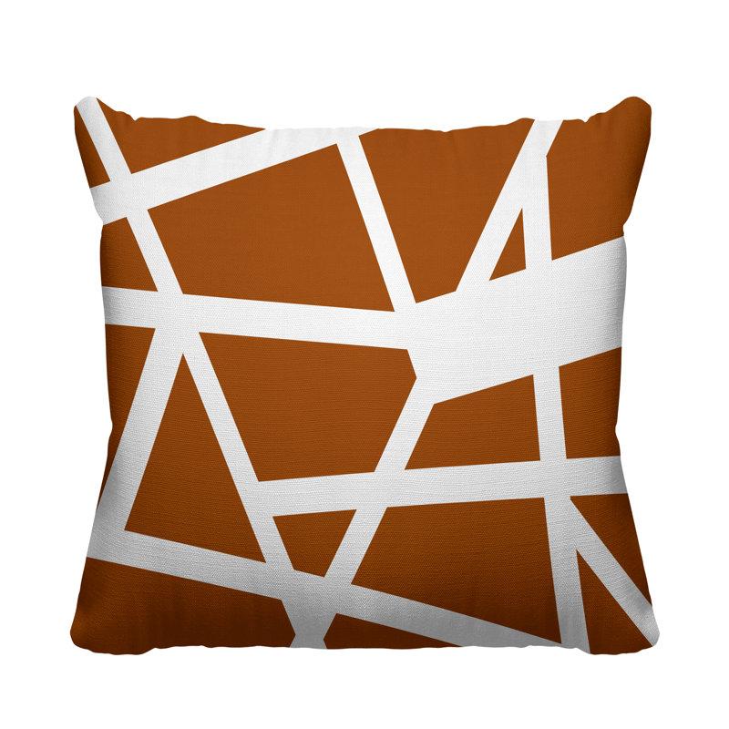 Coussin Townsend, L 17 po x H 17 po, Orange brûlé