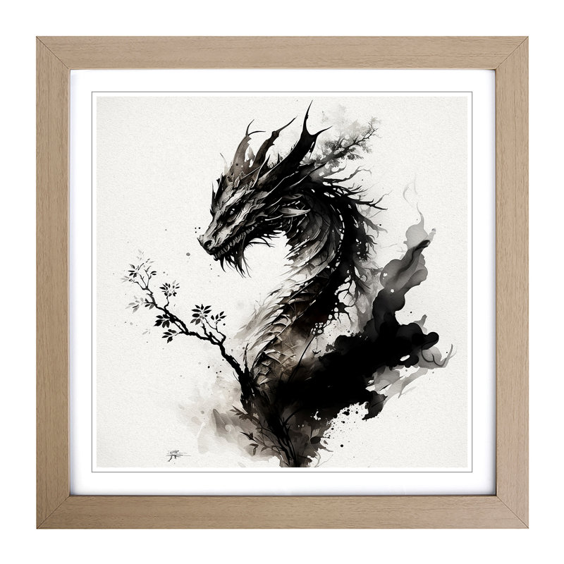 Single Picture Frame Print on Wood, Oak