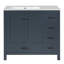 Meuble-lavabo 36 po avec lavabo en céramique 36 po, armoire de rangement abondante, 2 portes à fermeture douce et 5 tiroirs