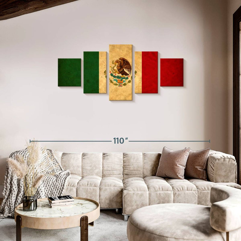 Mexican Flag, 34" H x 74" W