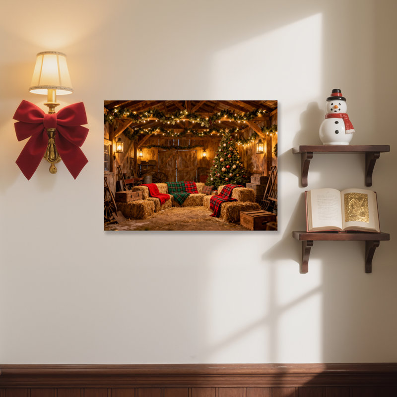 Art sur toile Cozy Cabin, H 20 po x l 30 po