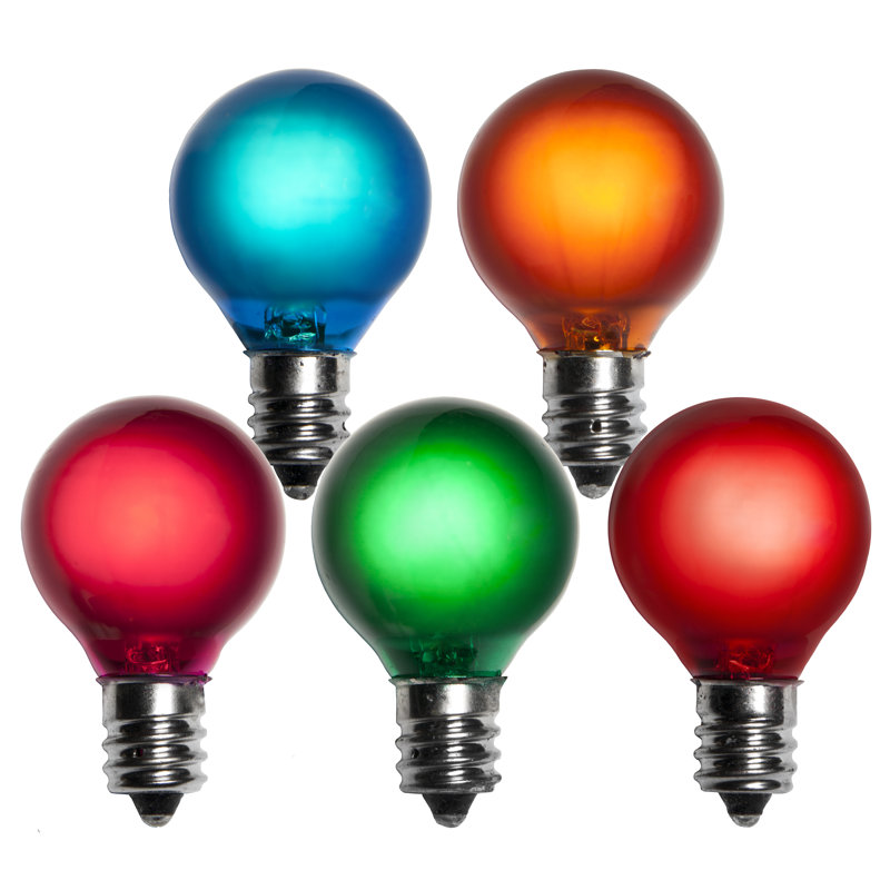 5W Multicolor 130-Volt Light Bulb