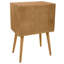 Brookhn 50cm W Solid Wood Bedside Table