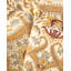 Tapis unique en laine noué à la main nouvel âge de 6 pi 2 po x 9 pi 1 po Hayner en ivoire / brun / beige