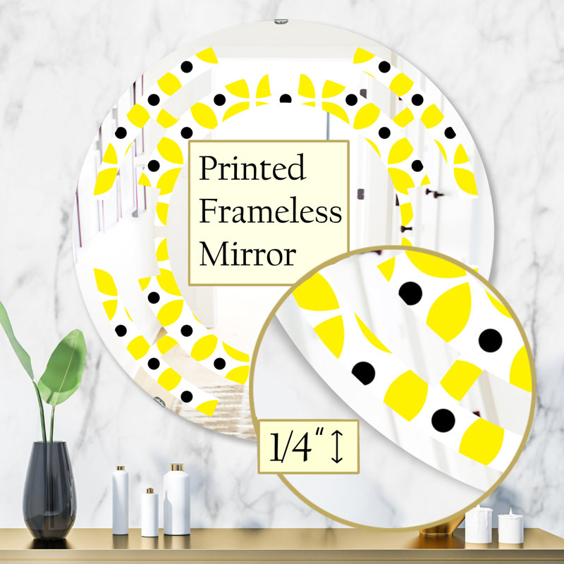 Miroir mural géométrique I, 31,5 po x 31,5 po
