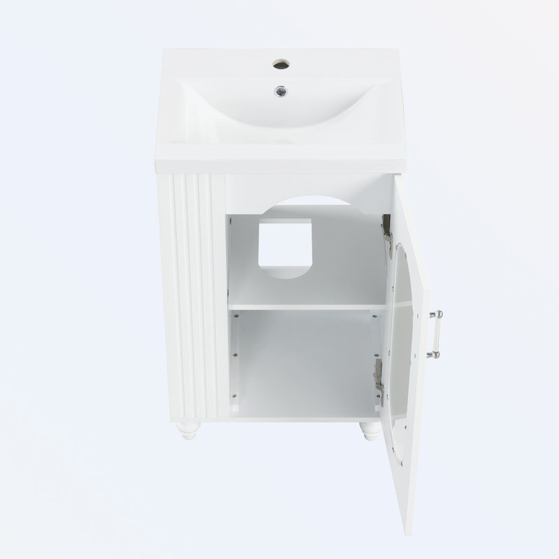 Raghidah Bathroom Cabinet, White